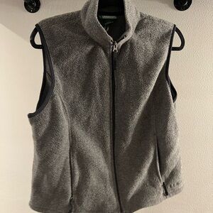 L.L. Bean Women's Charcoal Fleece Vest